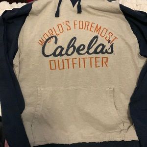 Gray men’s Cabela hoodie size L